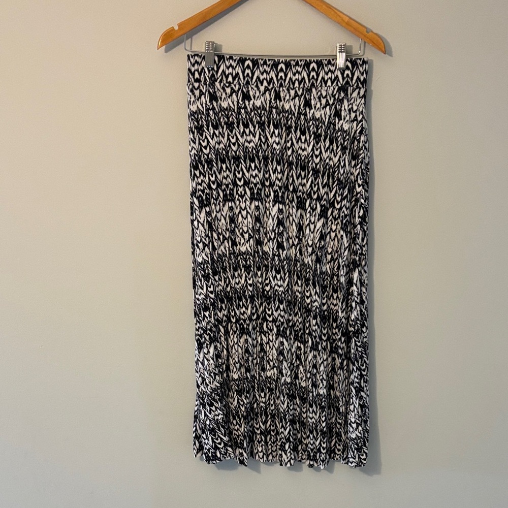 Nina Monochrome Patterned Maxi Skirt